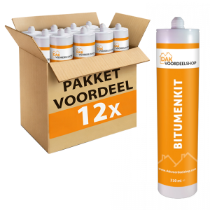 12 stuks Bitumenkit 310 ml - pakketvoordeel