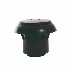 Bovenkap Anjo - Zwart - t.b.v. aluminium plakplaat 110-125 mm
