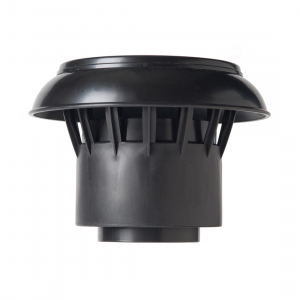 Bovenkap Anjo - Zwart - t.b.v. aluminium plakplaat 90-100 mm