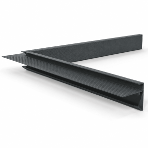 Aluminium Binnenhoek Antracietgrijs, RAL7016 45 x 45 x 500 mm STRUCTUURLAK
