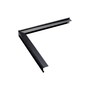 Aluminium buitenhoek zwartgrijs ral7021