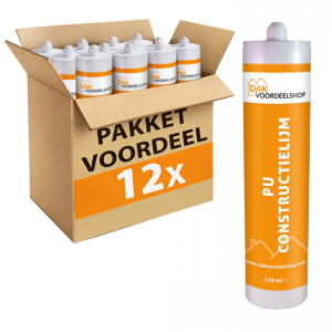 12 stuks PU Constructiebruislijm 310 ml - pakketvoordeel