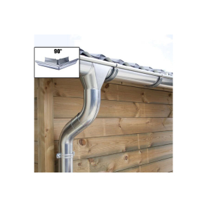 Verzinkte dakgootset compleet - vierkant - zink - 1480 - 2500 cm