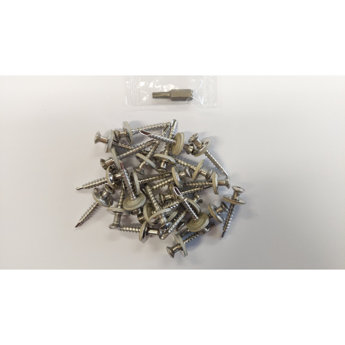 Daktrimschroef RVS A2 4,5 x 35mm_x000D_ Verpakt per 25 stuks