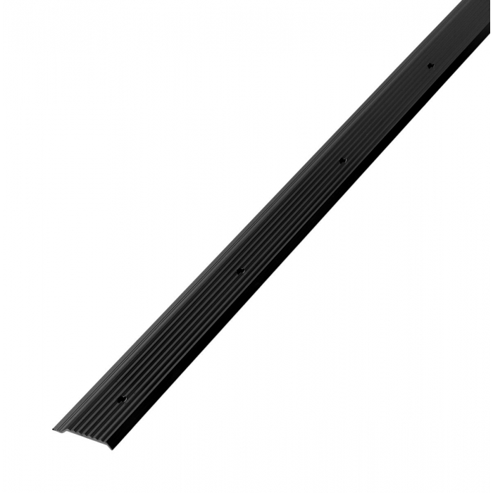 Aluminium knelprofiel 50x2500 mm, zwart RAL9005