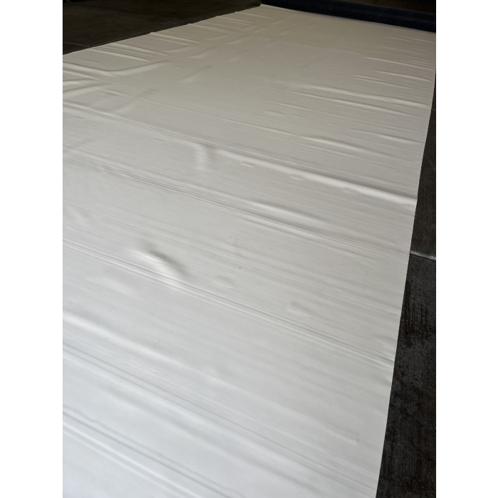 Dakdoorvoer rond HWA PE Ø 75 mm met WITTE EPDM slabbe 30cm compleet