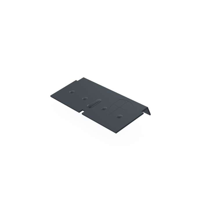 Verbindingsplaatje daktrim 45 mm Antracietgrijs, RAL 7016 STRUCTUURLAK