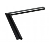 Aluminium Binnenhoek Kraal 26 x 500 x 500 mm Zwart