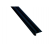 Aluminium Daktrim Kraal Zwart, RAL9005 26 x 40 x 2500mm